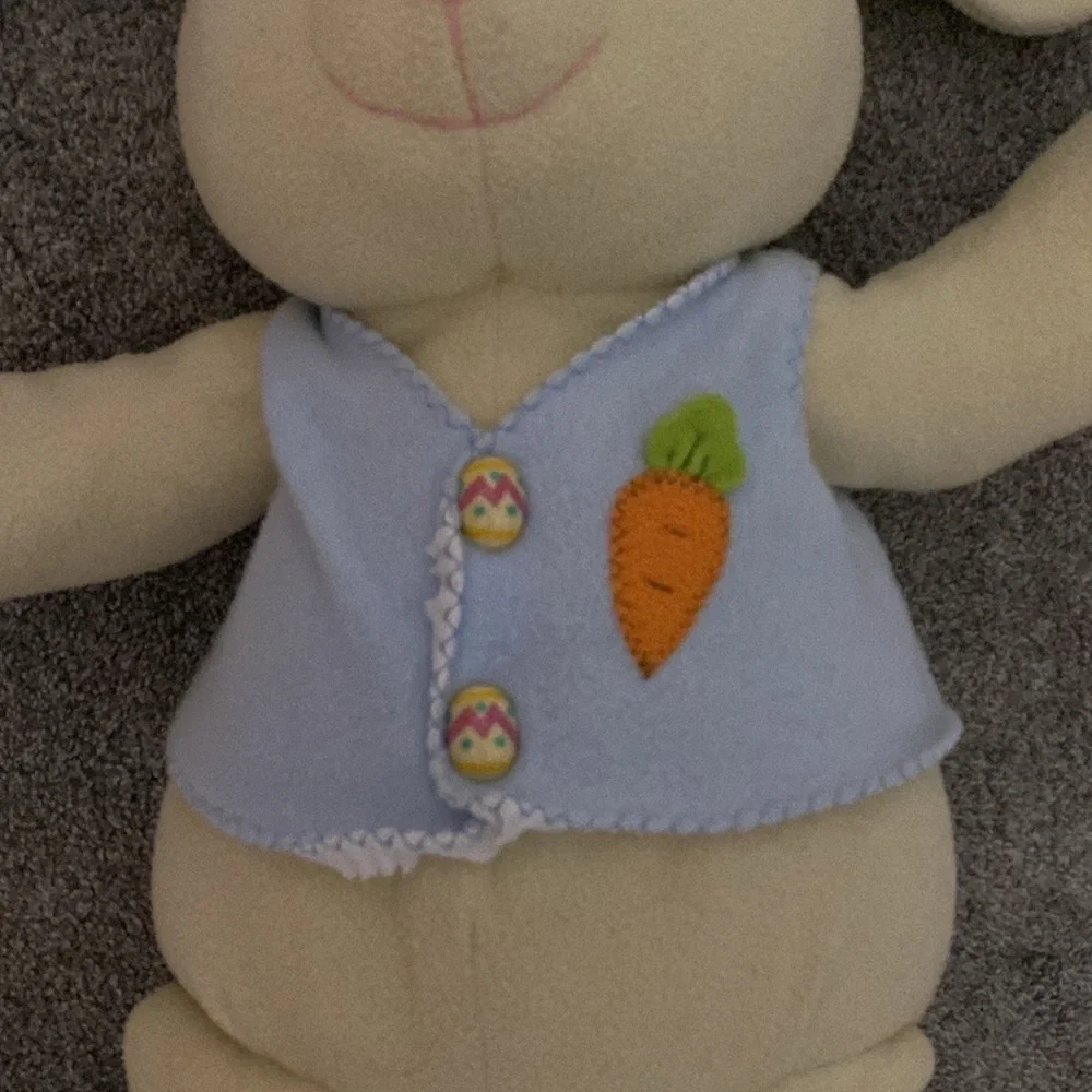Vintage Zany Brainy Bunny Rabbit Stuffed Toys Stuffies Plush Easter Boy & Girl